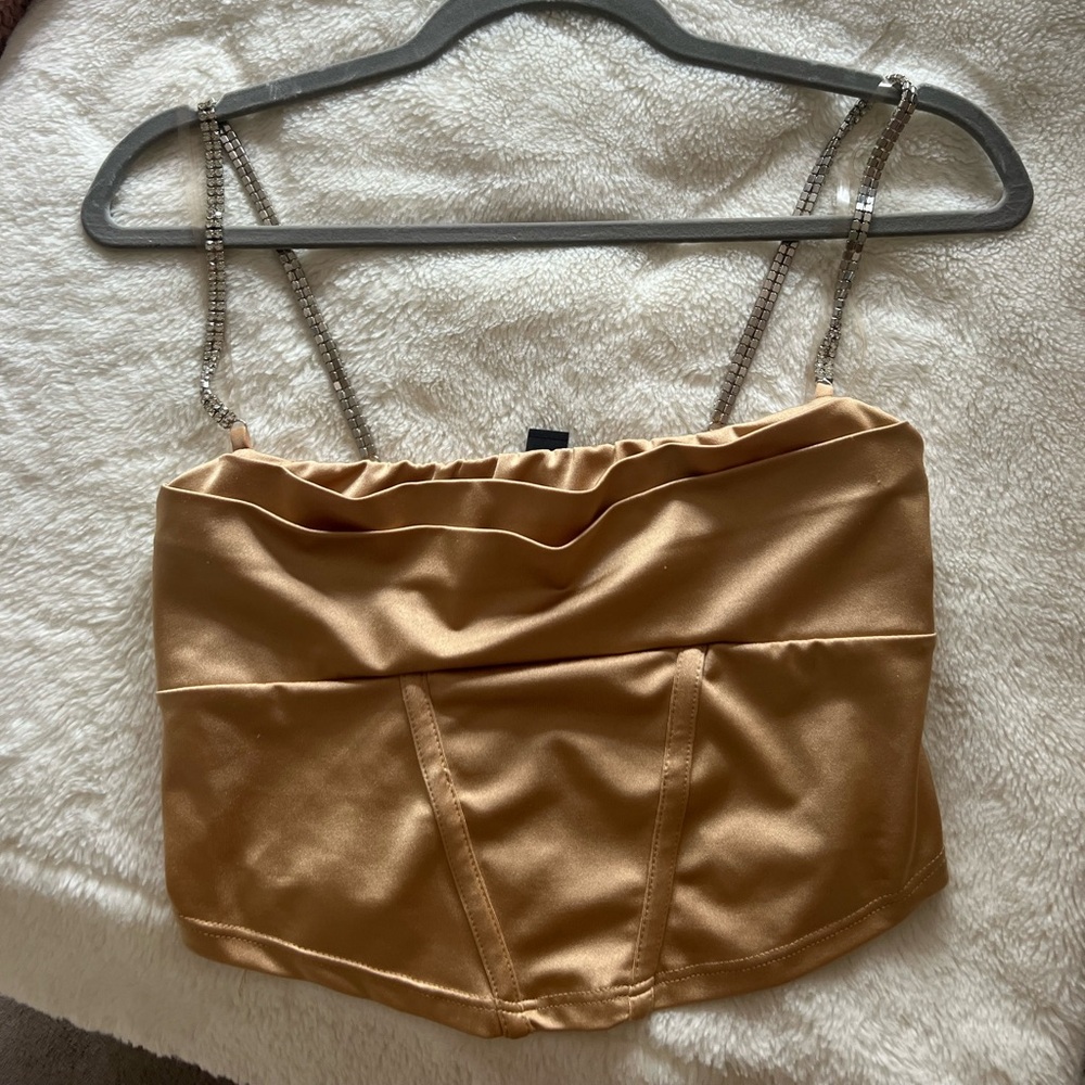 Elegant Gold Women's Top
